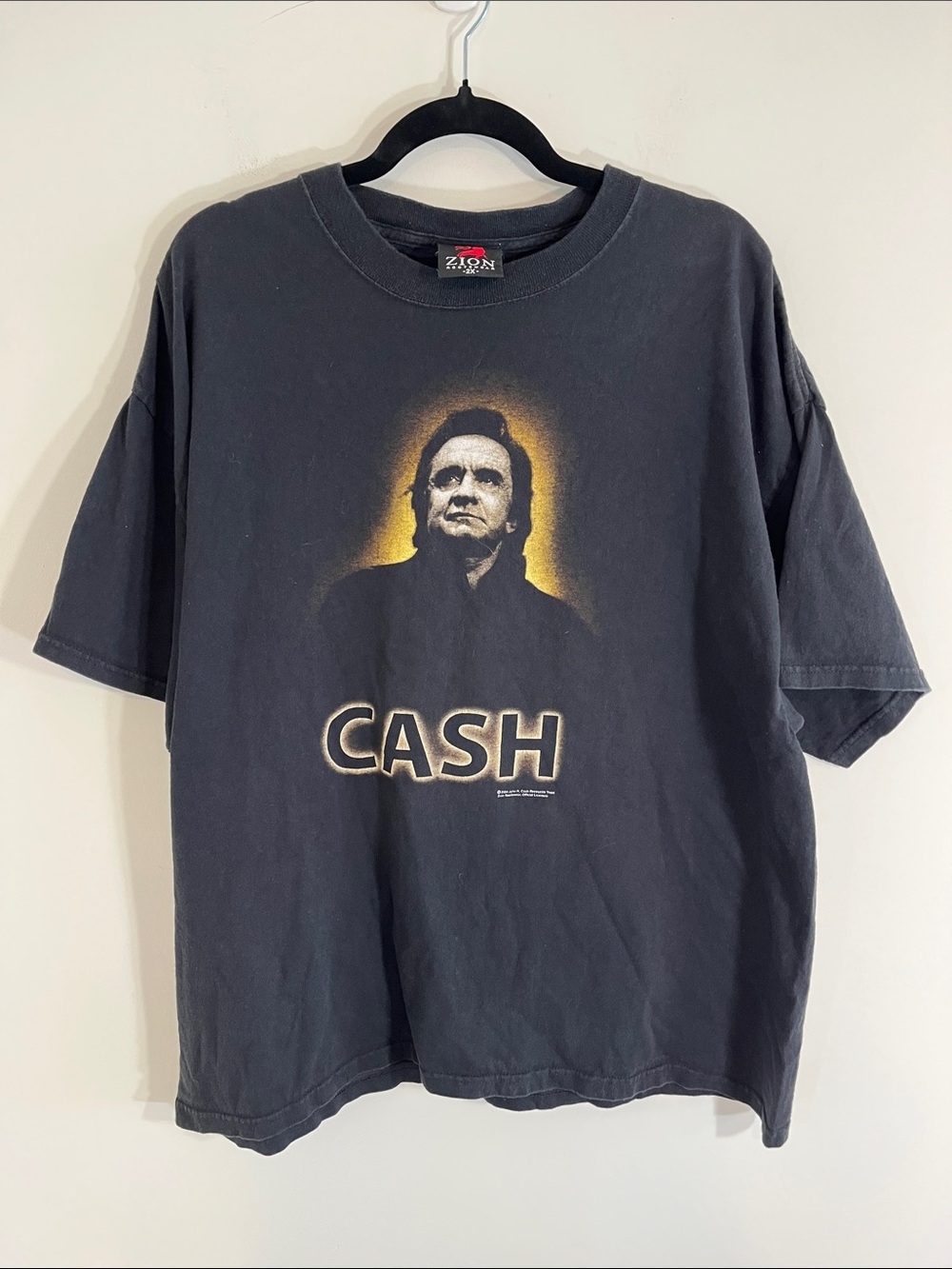 Vintage Johnny Cash Shirt Black 2004 Zion 2Sided Country Music Y2K 2000s Tee 2XL